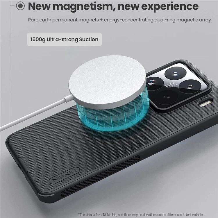 NILLKIN Frosted Shield Pro for Xiaomi 15 Pro Case Compatible with MagSafe PC+TPU Phone Cover - Black