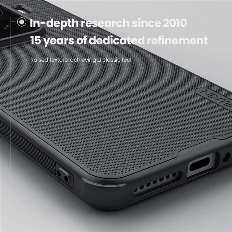 NILLKIN Frosted Shield Pro for Xiaomi 15 Pro Case Compatible with MagSafe PC+TPU Phone Cover - Black
