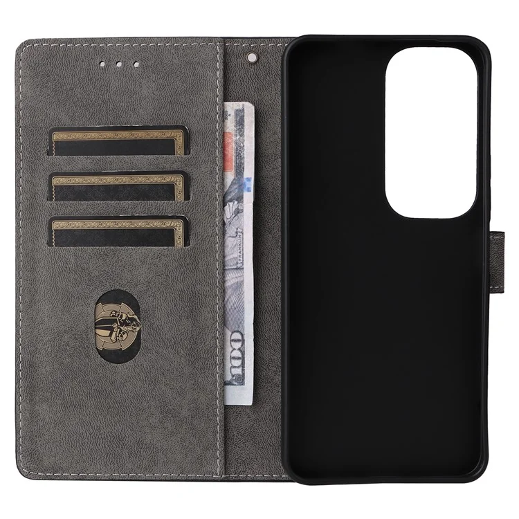 Für vivo Y19s 4G Wallet Case RFID-blockierendes PU-Leder-Cover mit Ständer - Schwarz