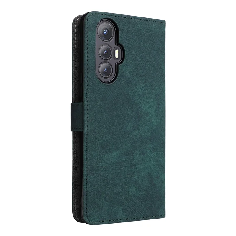 For Cubot Max 5 Wallet Case RFID Blocking PU Leather Cover Stand View - Green