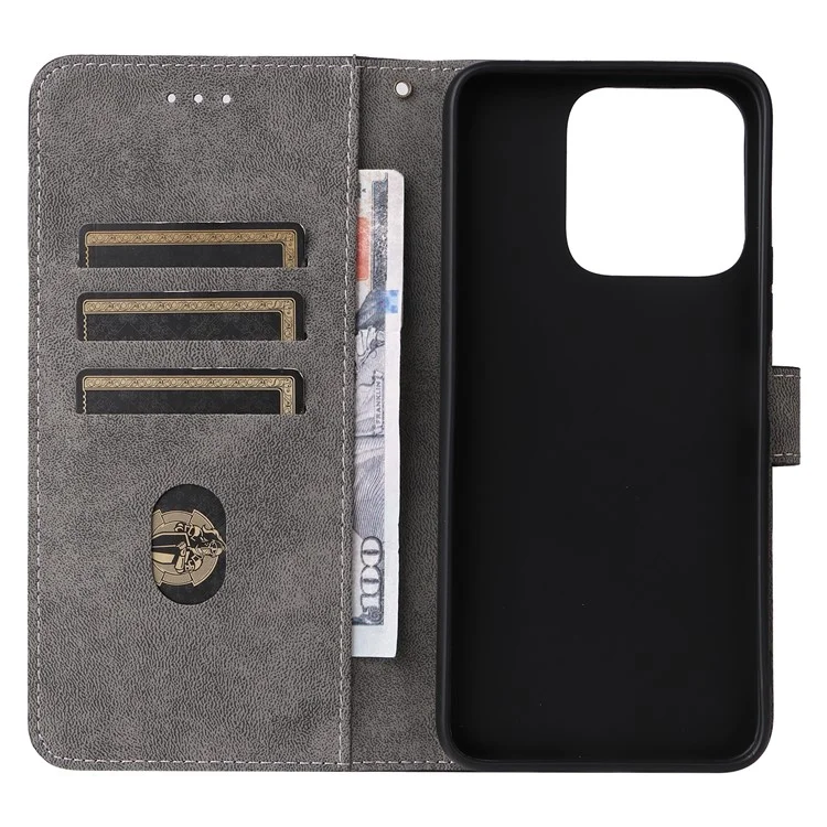 For Honor X5b / X5b Plus Wallet Case RFID Blocking PU Leather Cover Stand View - Schwarz