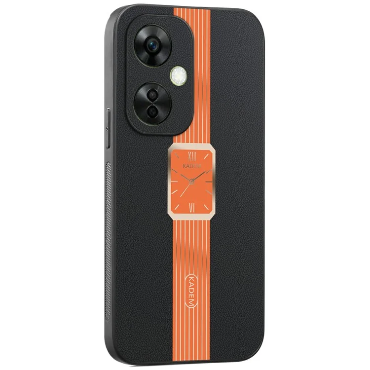 KADEM For OnePlus Nord CE 3 Lite 5G / Oppo K11x 5G Case Leather+TPU+Acrylic Anti-Scratch Phone Cover - Orange