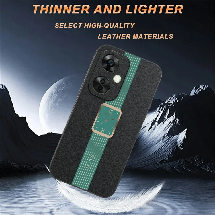 KADEM For OnePlus Nord CE 3 Lite 5G / Oppo K11x 5G Case Leather+TPU+Acrylic Anti-Scratch Phone Cover - Orange