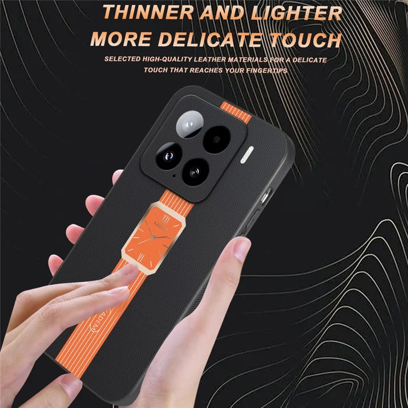 KADEM voor Xiaomi 15 hoesje Leer+TPU+Acryl krasbestendige telefoonhoes