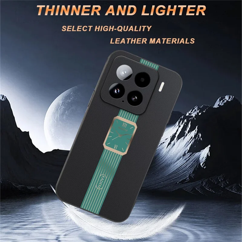 KADEM voor Xiaomi 15 hoesje Leer+TPU+Acryl krasbestendige telefoonhoes