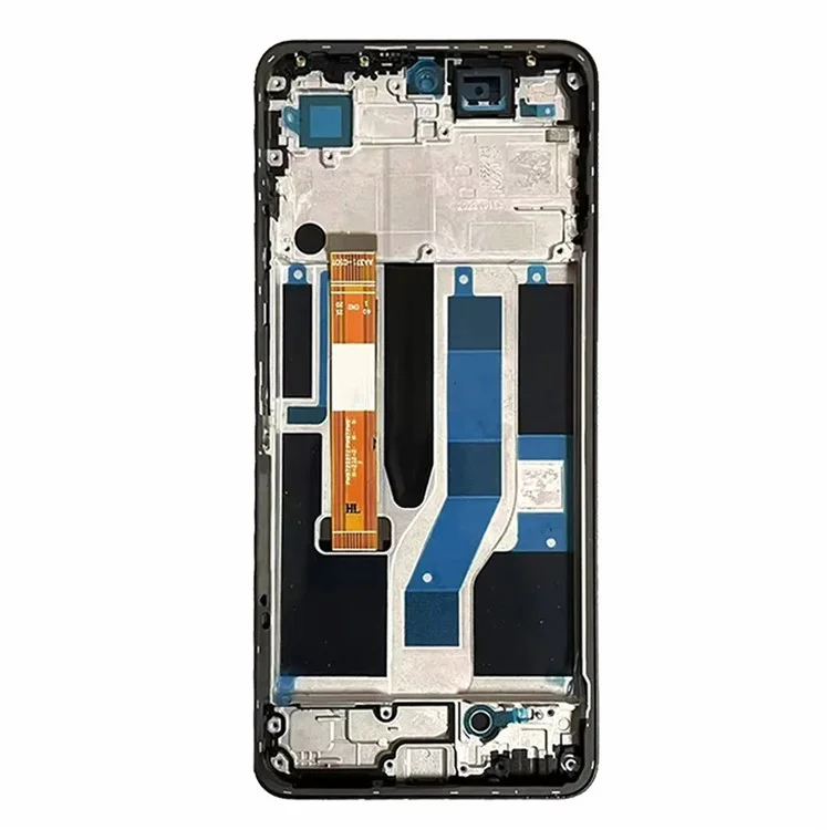 Für Realme 10 Pro 5G Grad B LCD-Bildschirm und Digitizer-Baugruppe + Rahmenteil (ohne Logo) - Schwarz