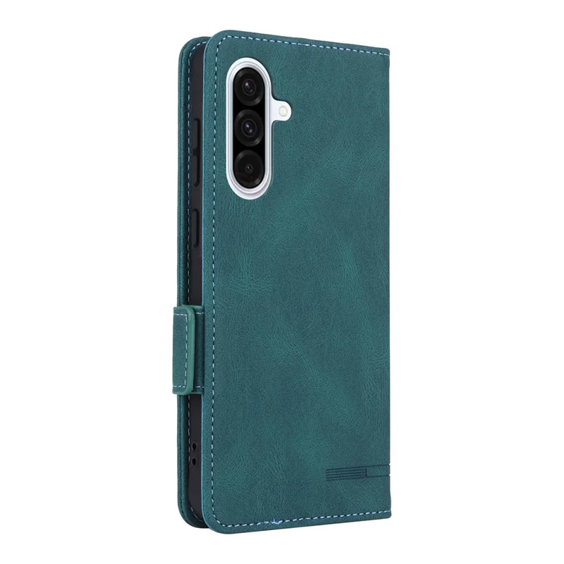 For Samsung Galaxy A36 5G Case Leather Wallet Flip Phone Cover with Hardware Decor - Blue