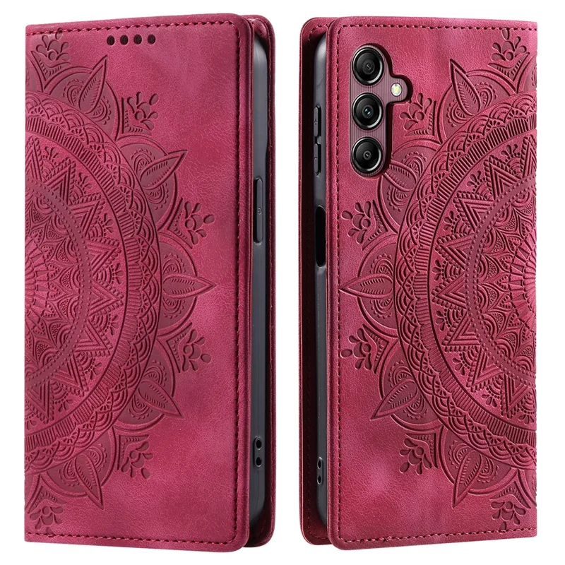 Style-010 For Samsung Galaxy A36 5G Case Magnetic Closing Leather Phone Cover Pattern Imprinted - Rose