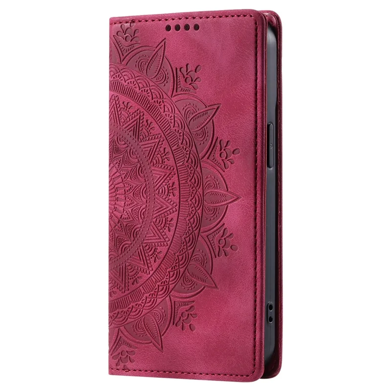 Style-010 For Samsung Galaxy A36 5G Case Magnetic Closing Leather Phone Cover Pattern Imprinted - Rose