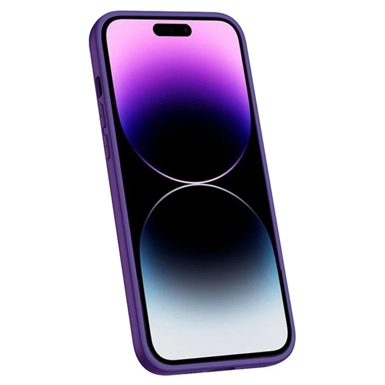 For iPhone 14 Pro Max Scratch Resistant Nylon Coated Flexible TPU Slim Phone Case Cellphone Protective Back Cover - Dark Green