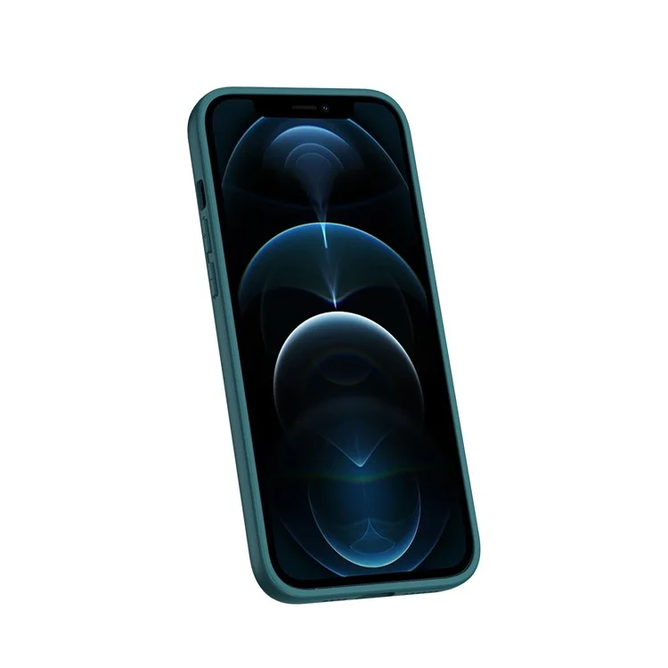 For iPhone 14 Plus Anti-drop Nylon Coated Flexible TPU Slim Phone Case Cellphone Protective Back Cover - Purple