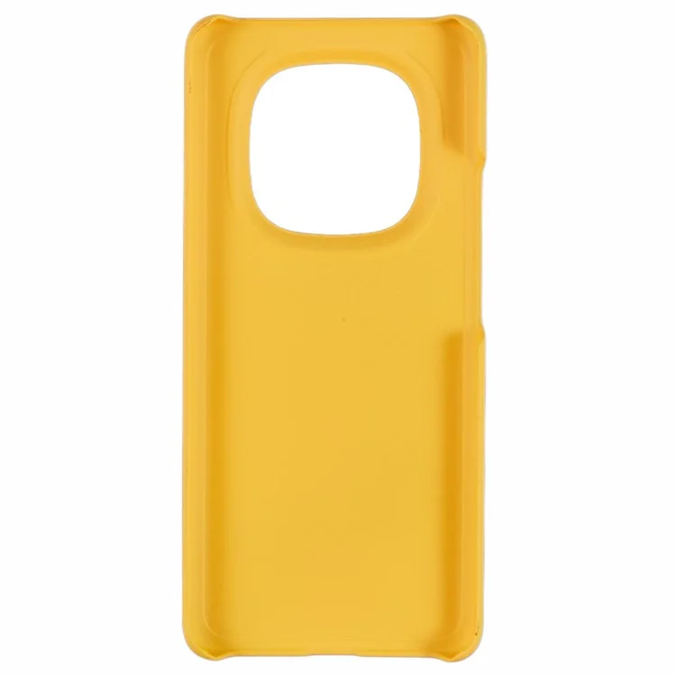 For Xiaomi Redmi Note 14 Pro 5G / Poco X7 5G Case Hard PC Frosted Minimalist Phone Cover - Yellow