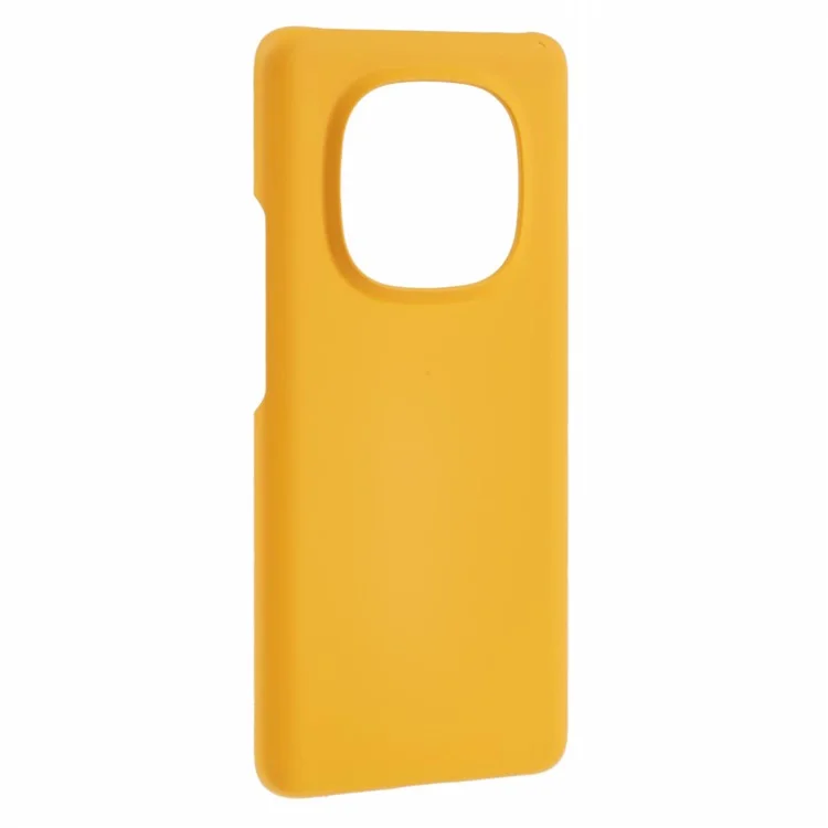 For Xiaomi Redmi Note 14 Pro 5G / Poco X7 5G Case Hard PC Frosted Minimalist Phone Cover - Yellow