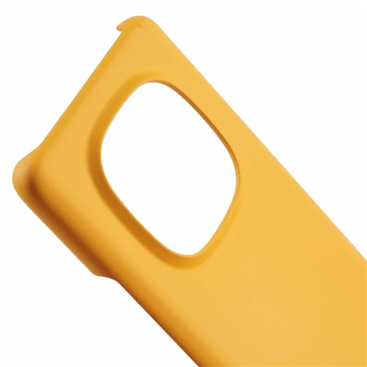 For Xiaomi Redmi Note 14 Pro 5G / Poco X7 5G Case Hard PC Frosted Minimalist Phone Cover - Yellow