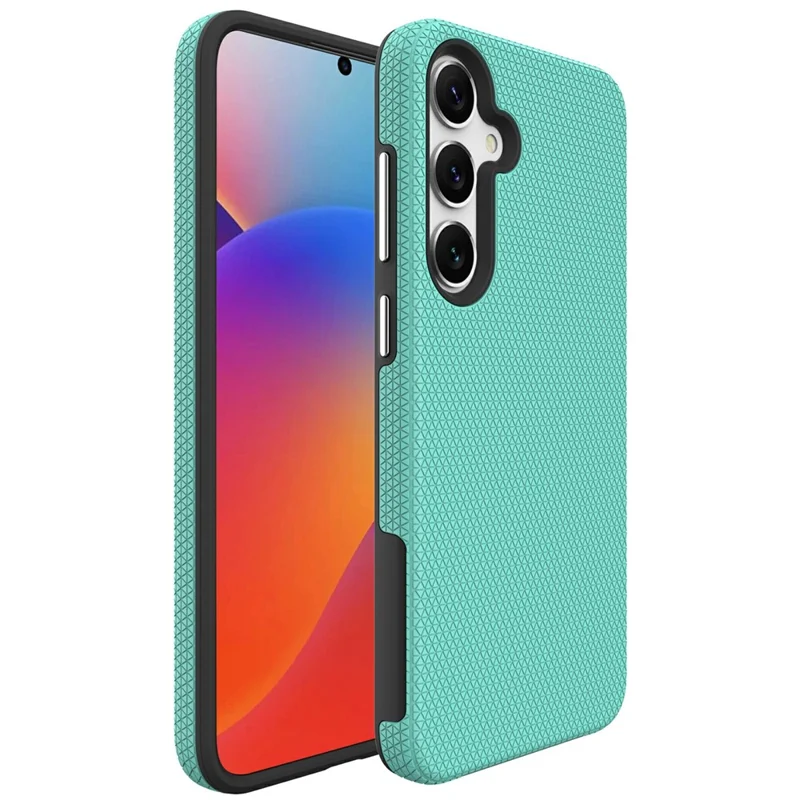 For Samsung Galaxy S25+ Case TPU+PC Four Corner Anti-Drop Phone Cover - Mint Green