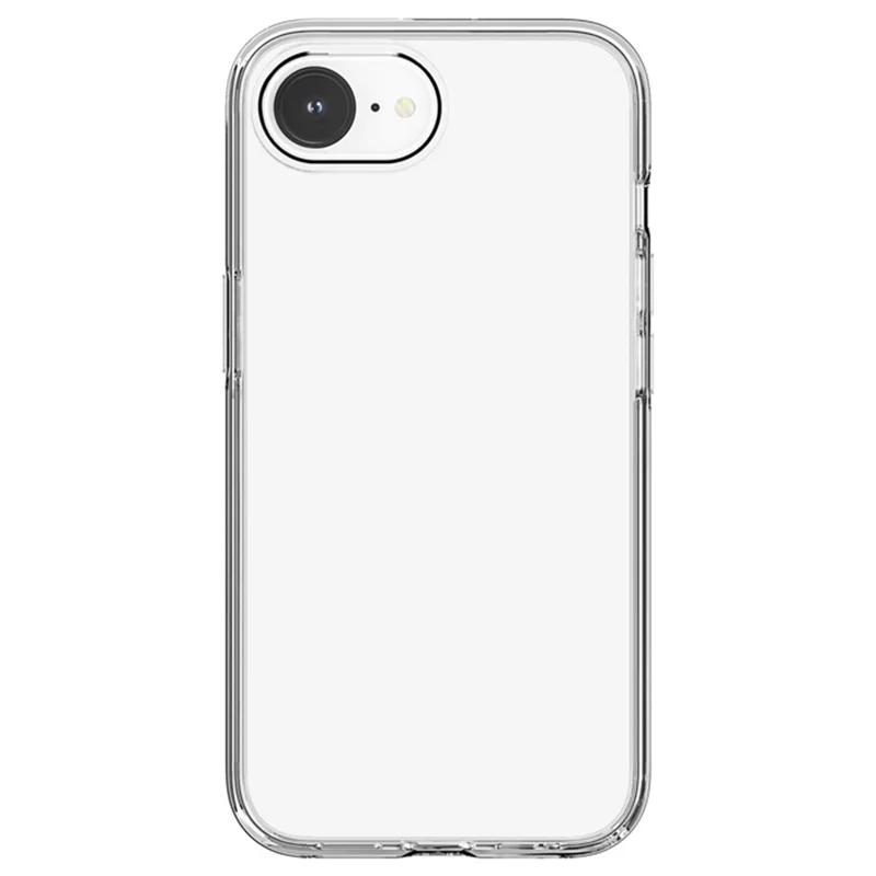For iPhone 17e / 16e Case Thickened Shockproof TPU+PC Clear Back Cover - Transparent
