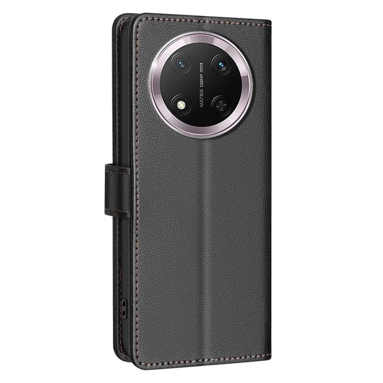 BINFEN COLOR BF32 Custodia in pelle con protezione RFID per Honor X9c 5G / X60 Pro 5G - Nero