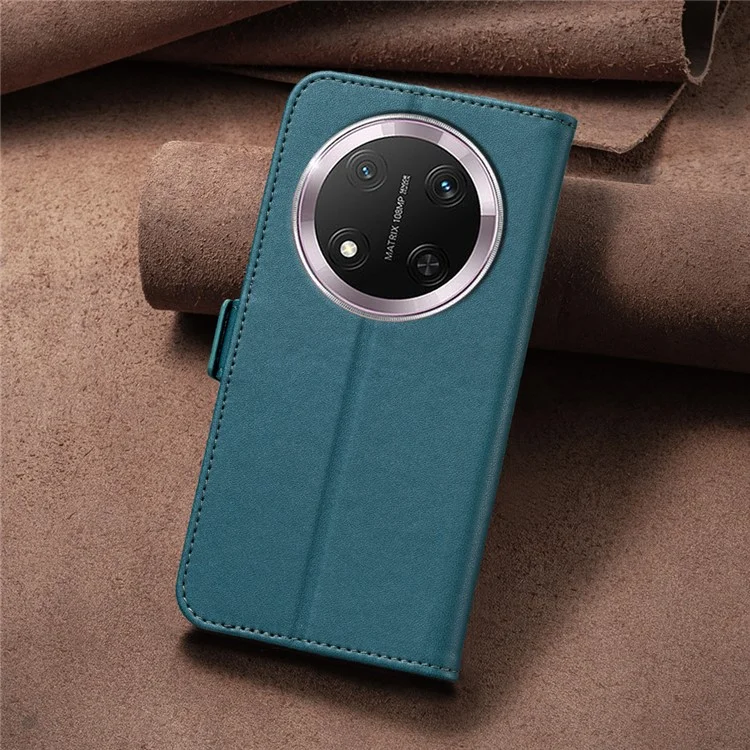 BINFEN COLOR BF31 Per Honor X9c 5G / X60 Pro 5G Custodia in pelle PU Flip Folio Portafoglio Cover - Verde
