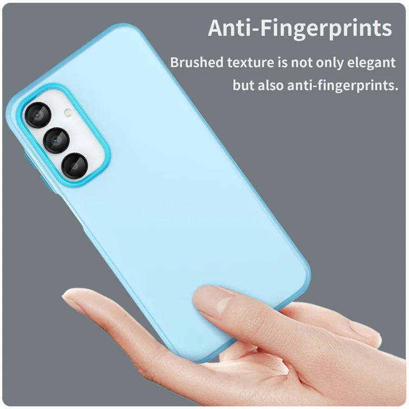 For Samsung Galaxy A16 5G  /  A16 4G Case TPU + PC Phone Back Cover Matte Translucent Design - Blue