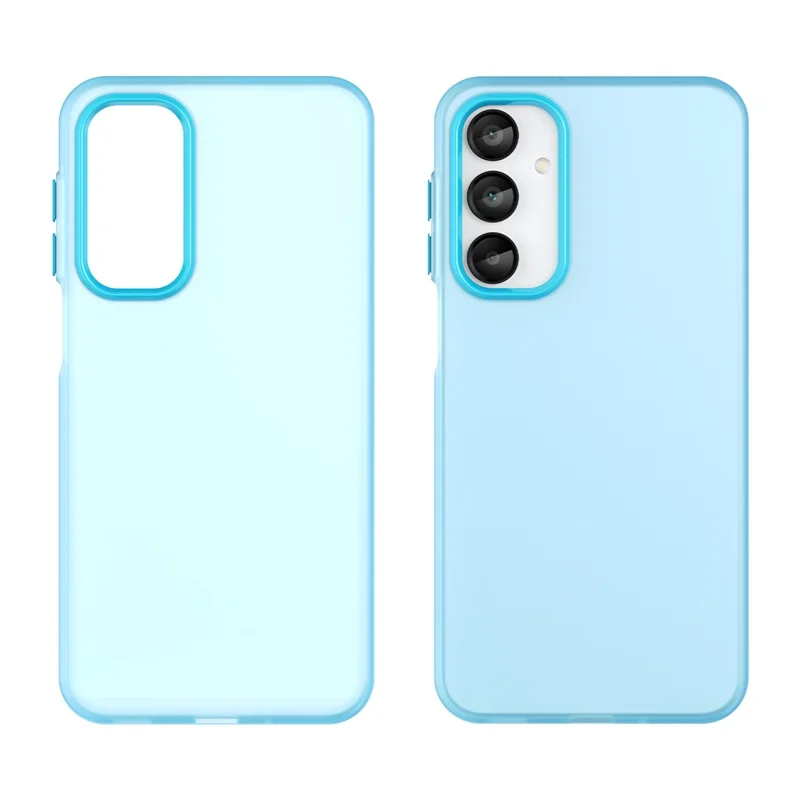 For Samsung Galaxy A16 5G  /  A16 4G Case TPU + PC Phone Back Cover Matte Translucent Design - Blue
