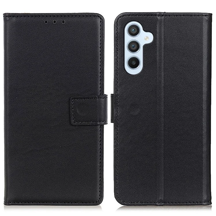 Funda para Samsung Galaxy A36 5G con ranuras para tarjetas, de piel sintética con tapa y soporte - Negro