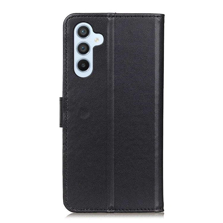 Funda para Samsung Galaxy A36 5G con ranuras para tarjetas, de piel sintética con tapa y soporte - Negro