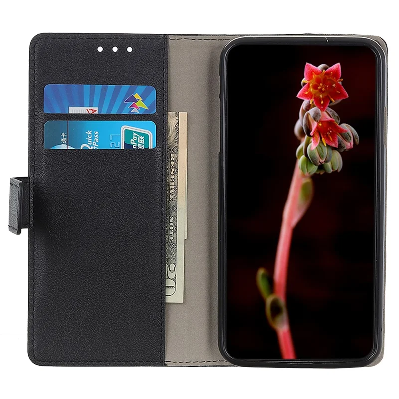 For Samsung Galaxy A36 5G Case PU Leather Stand Wallet Phone Cover - Black