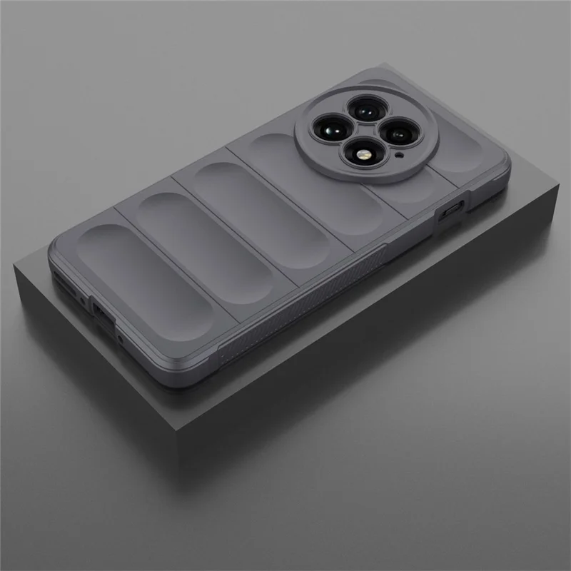 For OnePlus 13 Case Anti-Drop Soft TPU Rugged Phone Back Cover - Dark Grey