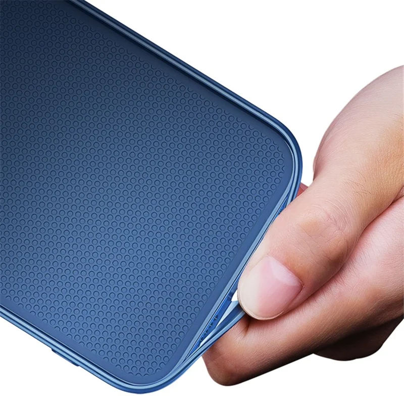 Brushed Protective Case for iPhone 14 Pro TPU + Metal Back Phone Case Anti-Fall Shockproof Cover - Purple