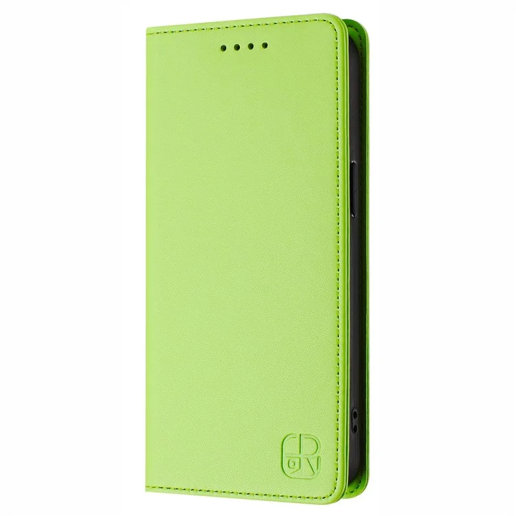RINACASIS RC01 Lederetui für Samsung Galaxy S24 FE mit RFID-Blockierung, Magnetverschluss - Grün