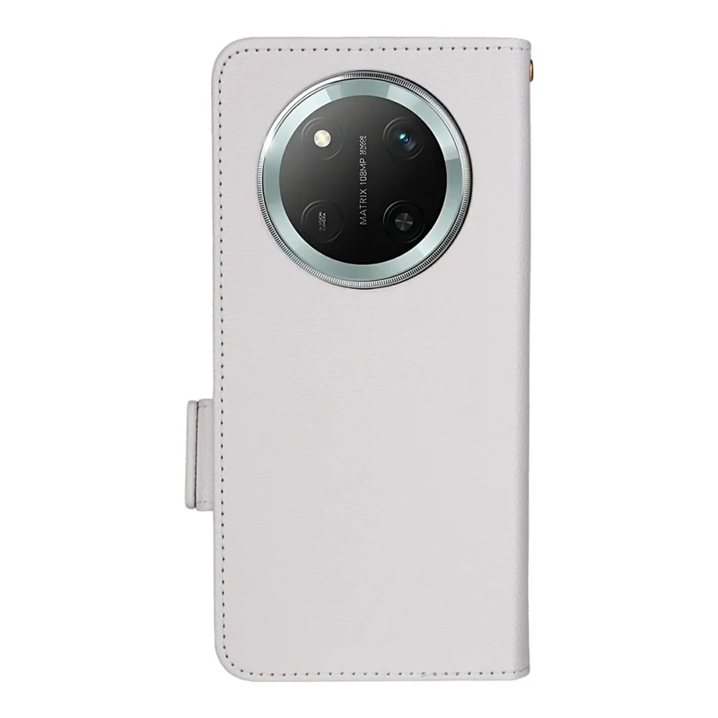 Lederhülle für Honor X9c 5G / Magic7 Lite 5G / X60 Pro 5G Litchi-Textur Wallet Flip Phone Cover - Weiß