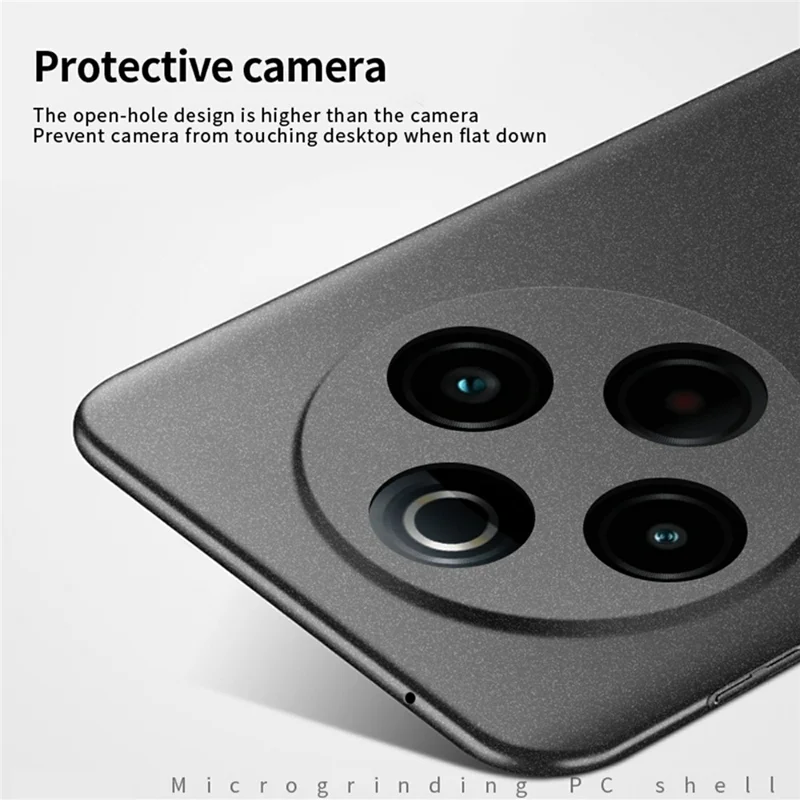 Funda para vivo Y300 Pro 5G de la serie Matte Shield de MOFI, cubierta de teléfono de PC ajustada - Negro