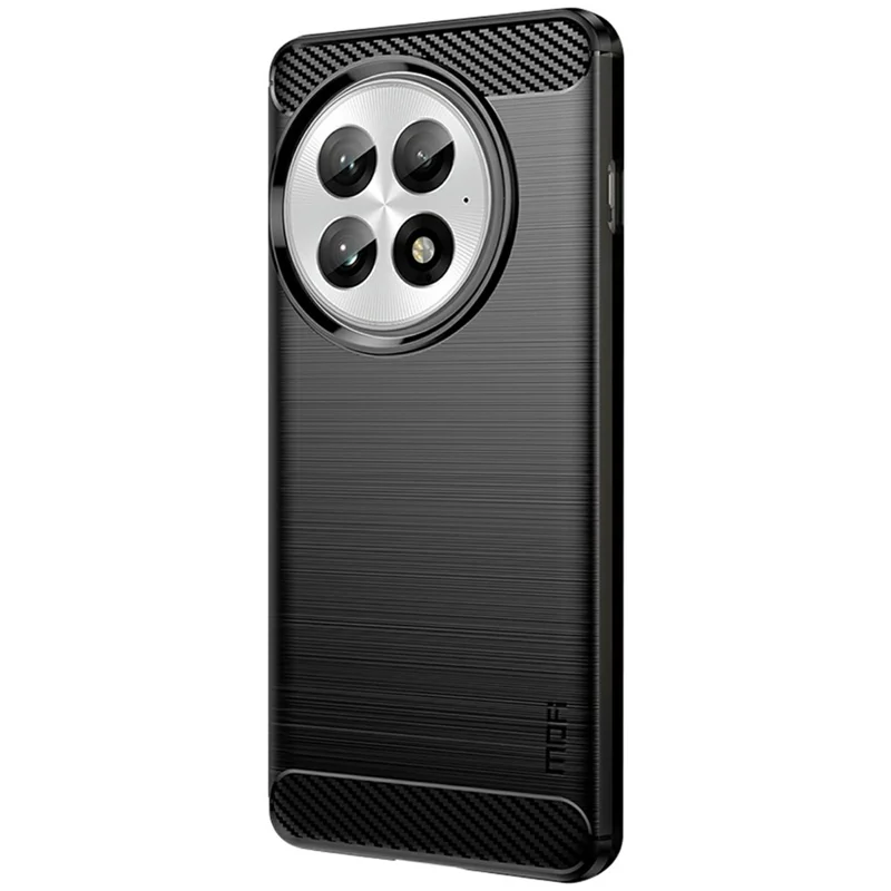 MOFI JK TPU Series-1 For OnePlus 13 Case Carbon Fiber Texture TPU Soft Phone Cover - Black