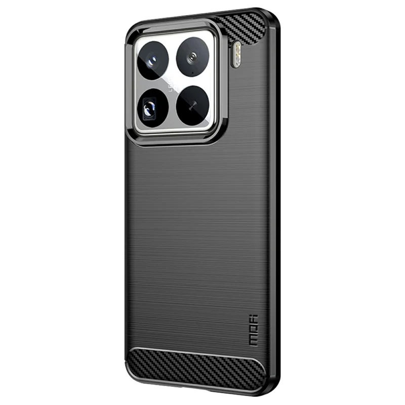 MOFI JK TPU Series-1 For Xiaomi 15 Pro Case Carbon Fiber Texture TPU Soft Phone Cover - Black