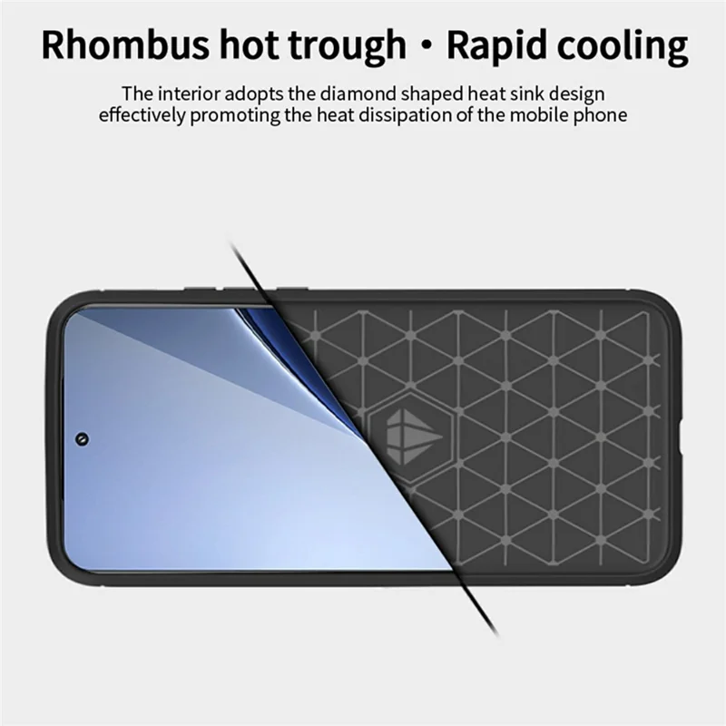 MOFI JK TPU Series-1 For Xiaomi 15 Pro Case Carbon Fiber Texture TPU Soft Phone Cover - Black