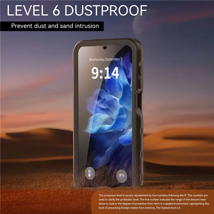 Coque REDPEPPER pour Samsung Galaxy A16 5G / 4G IP68 étanche PC+TPU - Noire