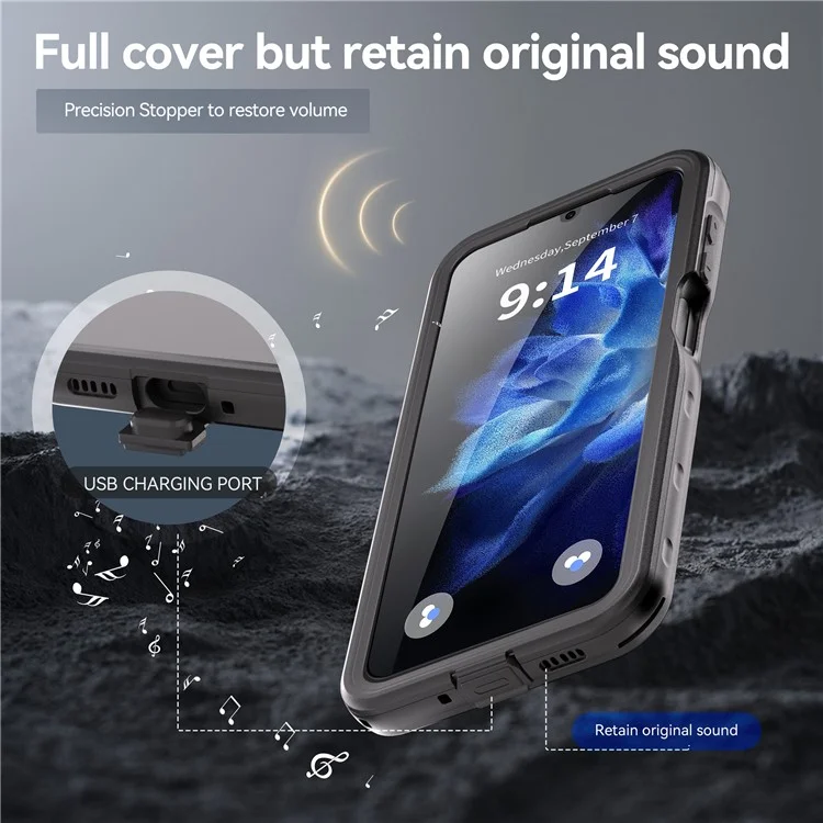 Coque REDPEPPER pour Samsung Galaxy A16 5G / 4G IP68 étanche PC+TPU - Noire