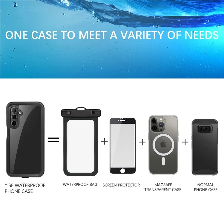 Coque REDPEPPER pour Samsung Galaxy A16 5G / 4G IP68 étanche PC+TPU - Noire