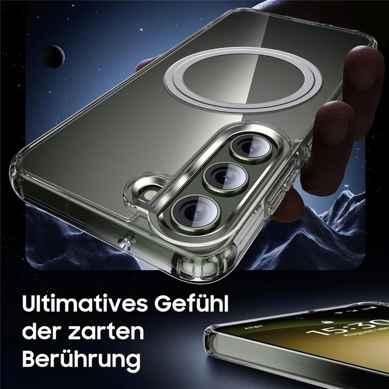 For Samsung Galaxy S23+ Phone Case Compatible with MagSafe TPU+PC Clear Back Cover