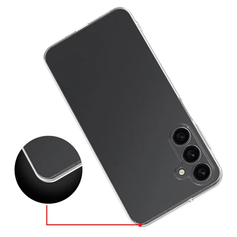 Przezroczysta obudowa na Samsung Galaxy A56 5G, ultra cienka elastyczna pokrywa tylna z tworzywa TPU