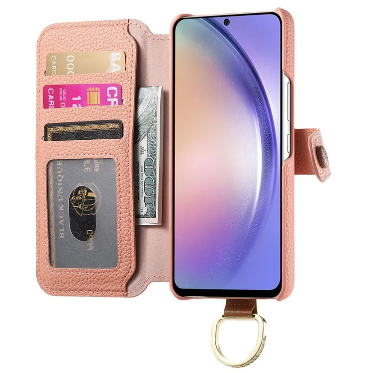 For Samsung Galaxy A06 Case RFID Blocking Zipper Wallet PU Leather Mobile Cover - Pink

Für Samsung Galaxy A06 Hülle RFID-blockierendes Reißverschluss-Geldbörsen-PU-Leder-Mobiltelefon-Cover - Pink
