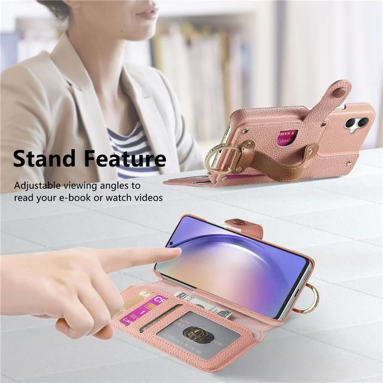 For Samsung Galaxy A06 Case RFID Blocking Zipper Wallet PU Leather Mobile Cover - Pink

Für Samsung Galaxy A06 Hülle RFID-blockierendes Reißverschluss-Geldbörsen-PU-Leder-Mobiltelefon-Cover - Pink