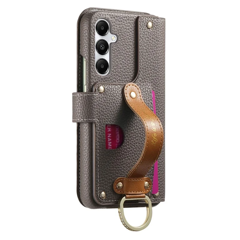 For Samsung Galaxy S24 FE Case RFID Blocking Zipper Wallet PU Leather Mobile Cover - Grey