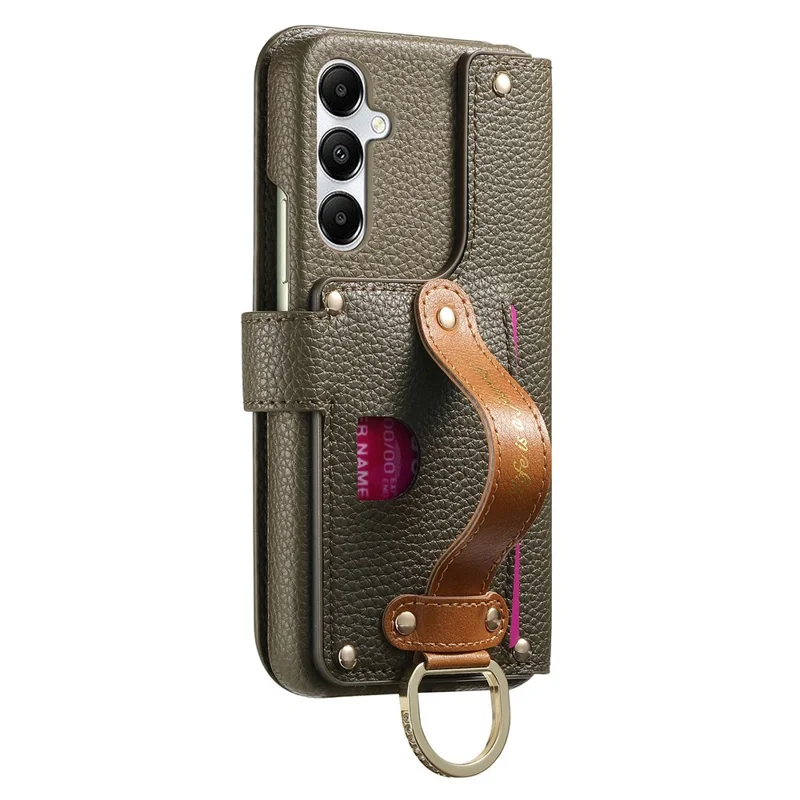 For Samsung Galaxy S25 Case RFID Blocking Zipper Wallet PU Leather Mobile Cover - Green