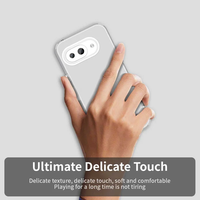 For Google Pixel 9a Case PC+TPU+PET Matte Anti-Drop Phone Back Cover - White