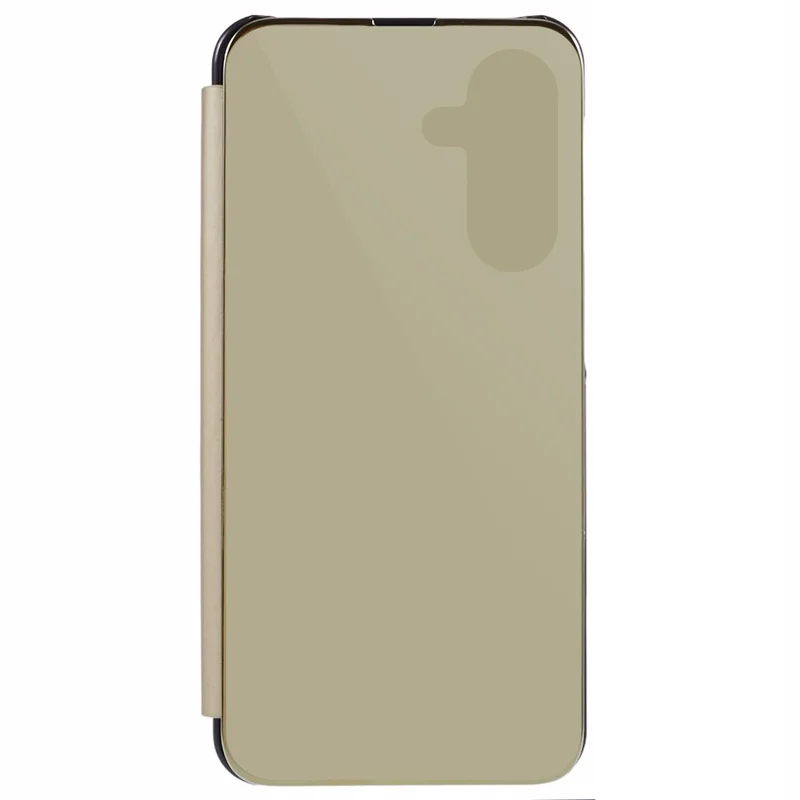 For Samsung Galaxy A36 5G Case View Window Stand Leather Flip Phone Cover - Gold