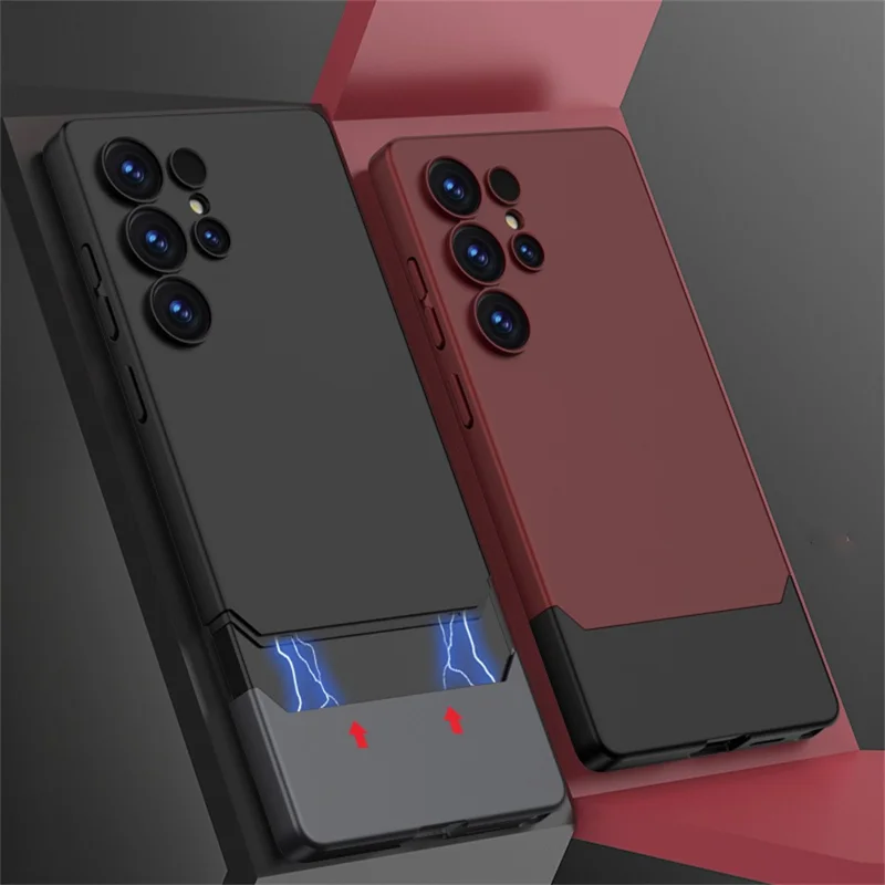 GKK für Samsung Galaxy S25 Ultra Case abnehmbare magnetische PC-Schutzhülle - Violett / Schwarz