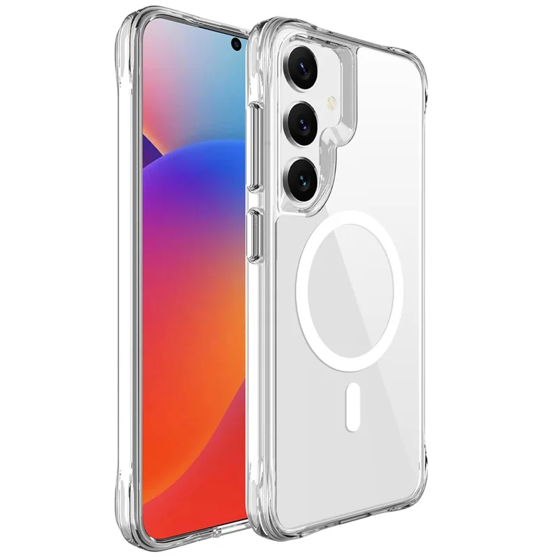 For Samsung Galaxy S25 Case Magnetic Case TPU+PC Clear Phone Cover