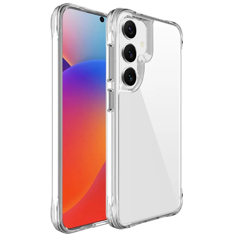 For Samsung Galaxy S25+ Case PC+TPU Dropproof Transparent Phone Cover