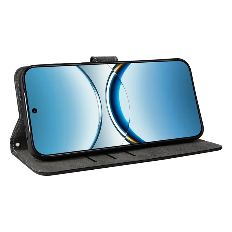 Für Oppo Find X8 5G Wallet Case RFID-Blockierung PU-Leder-Cover Stand View - Schwarz